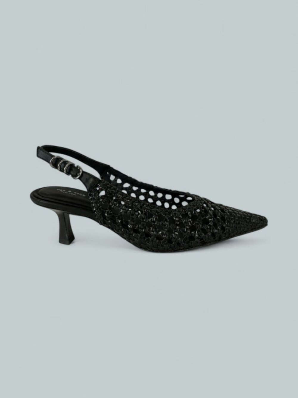 Women's Brynn Slingback Pumps - Black Woven